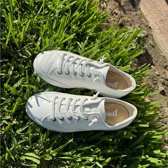 - PAUL GREEN Hadley White Leather low top sneakers Uk 6.5 US size 9 - Picture 10 of 16